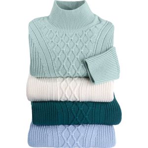 Model - Pullover - Ruitpatroon - Katoenmix - Lange Mouwen