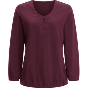 Dames Shirt met lange mouwen in bordeaux