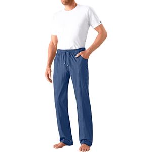 Broek - Jeansblauw - 100% Katoen - Elastische Band - Steekzakken