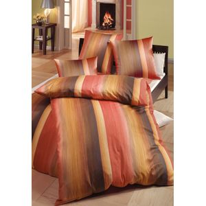 Bedtextiel in roestrood