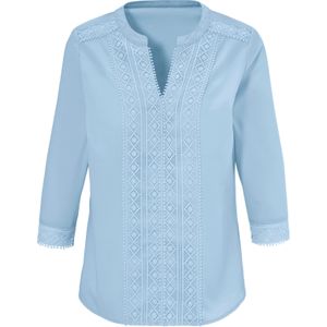 Dames Comfortabele blouse in ijsblauw