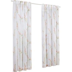 Decoratieve vitrage in wit-gekleurd