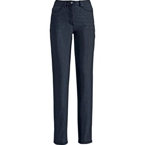 Dark Blue - Jeans - Katoen/Polyester - Steekzak - Knoop/Ritssluiting