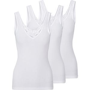 Hemden - Wit - 100% Katoen - Mouwloos