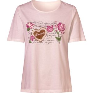 Dames Traditioneel shirt in lichtroze/oudroze