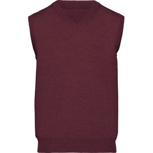 Bordeaux - Spencer - 100% Scheerwol - Mouwloos - Machinewas