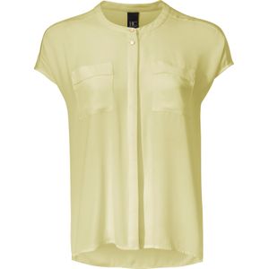 Dames Oversized blouse in pastelgeel