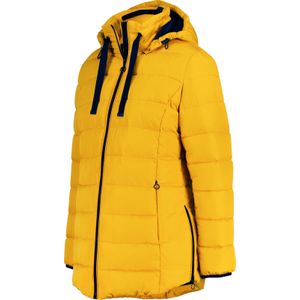 Casual Looks - Gewatteerde Jas - Oker - Met Capuchon - Steekzakken - Ritssluiting