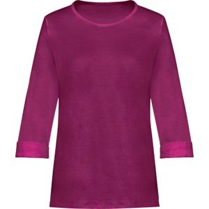 Shirt - Braamrood - Dames - 3/4 Omslagmouwen