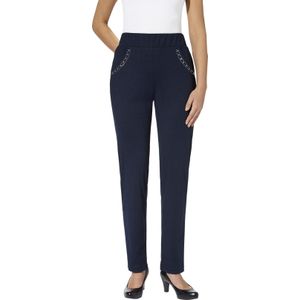 Stretchbroeken - Marine - 100% Polyester - Comfortabele Taillehoogte