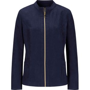 Blazer - Marine - 100% Polyester - Lange Mouwen - Ritssluiting