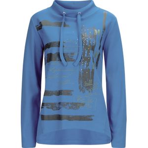 Dames Sweatshirt in middenblauw