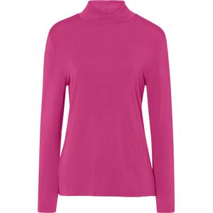 Shirt met opstaande kraag in fuchsia