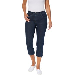 Driekwartbroek - Dark Blue Denim - Katoen - Elastische Band