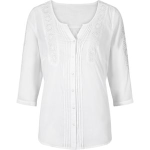 Dames Katoenen blouse in wit