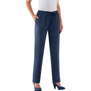 Stretchbroeken - Marine - 100% Polyester - Steekzakken - Bindstrik Sluiting