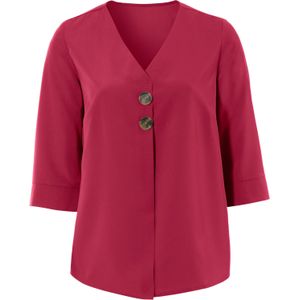 Dames Comfortabele blouse in donkerrood