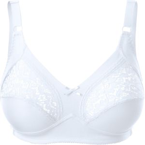 Bralette - Wit - 95% Katoen, 5% Elastaan - Zonder Beugels