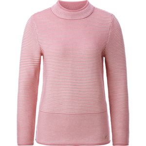 Pullovers - Oudroze/Ecru Gestreept - 50% Katoen, 50% Polyacryl