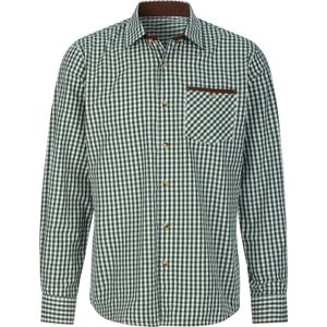 Heren Geruit overhemd in mos geruit