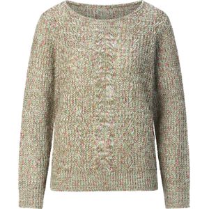 Dames Pullover met ronde hals in kaki