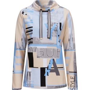 Sweatshirt - Glitteraccenten - Zwart - Gerecycled Polyester - Katoen