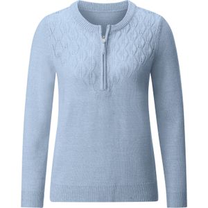 Gebreide Trui - Bleu Mêlee - 100% Polyacryl