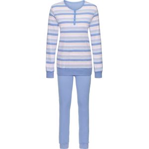 Dames Pyjama in bleu gestreept