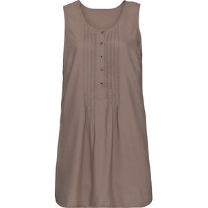 Lange top in taupe