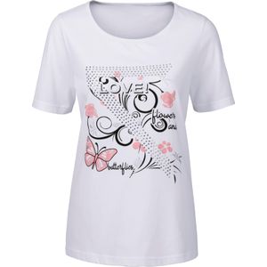 Dames T-shirt in wit