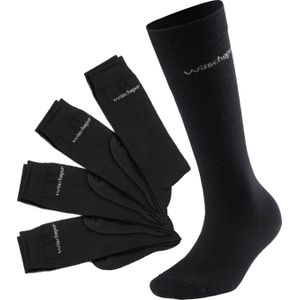 wäschepur - Kniekousen - Set van 4 Paar - Zwart - Merinowol Mix