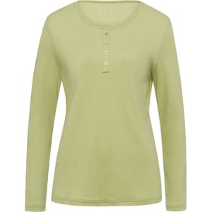 Dames Shirt met lange mouwen in lindegroen