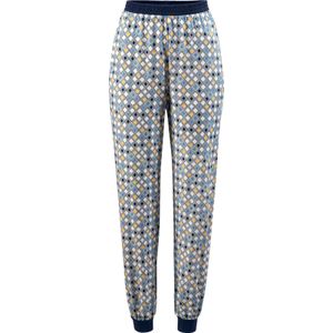 Dames Pyjamabroek in hemelsblauw bedrukt