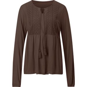 Dames Tuniekshirt in chocolade