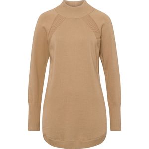 Dames Lange pullover in camel
