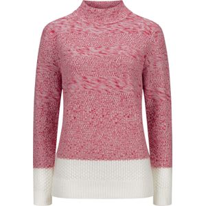 Pullovers - Rood/Ecru Mêlee - 100% Polyacryl