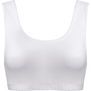 Bralette - Wit - 95% Katoen 5% Elastaan - Zonder Beugels - Brede Bandjes