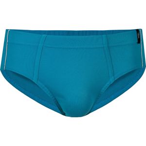 Heren Slips in grijs gemêleerd/aquapetrol