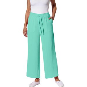 Dames Comfortbroek in blauwgroen