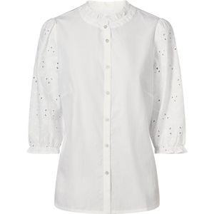 Dames Katoenen blouse in wit