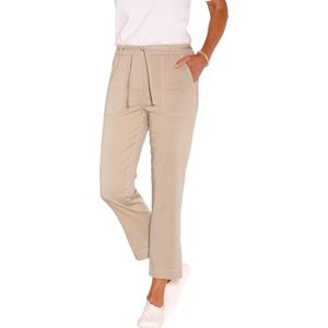 Jeans - Beige - Dames - 7/8-model - Comfortband