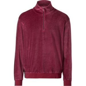 Bordeaux Sweater - Katoen/Polyester - Lange Mouwen - Ritssluiting - Staande Kraag