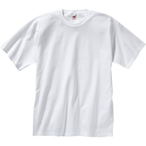 Fruit of the Loom - T-shirt - Grijs en Wit - Set van 2 - Puur Katoen