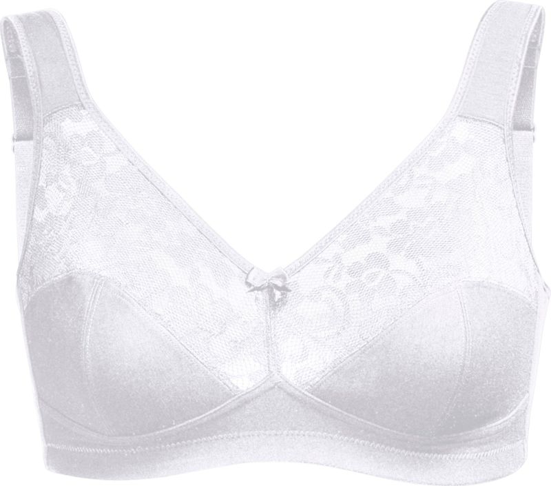 Dames Steunbeha zonder beugel in wit + zwart