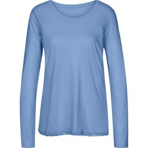 Dames Pyjama-Shirt in hemelsblauw