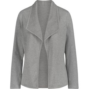 Dames Jersey blazer in lichtgrijs gemêleerd