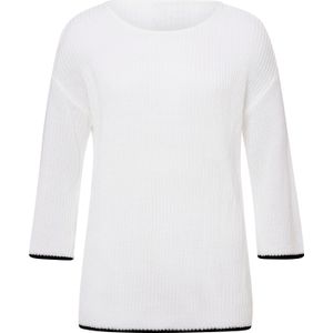 Gebreide Trui - Gedessineerd - Wit - 100% Polyacryl
