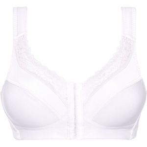 Bralette - Wit - 55% Polyester 45% Katoen - Brede Bandjes Zonder Beugels