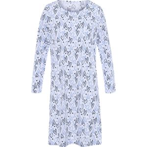 Dames Nachthemd in wit geprint