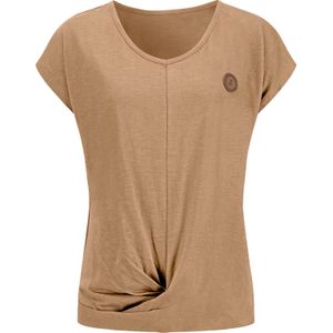Dames Shirt met korte mouwen in camel
